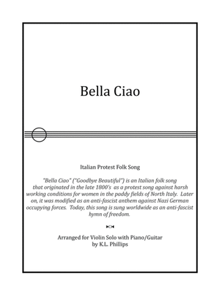 Bella Ciao - Violin Solo with Piano Accompaniment