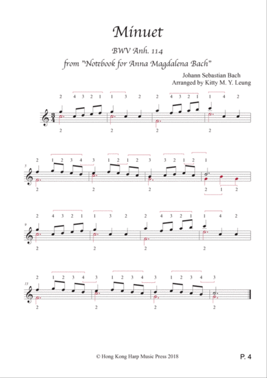 Easy Classic (Volume 1) - 12 String Harp Harp scores gallery preview page 4