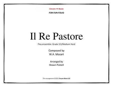For Fun Folio Il Re Pastore image number null