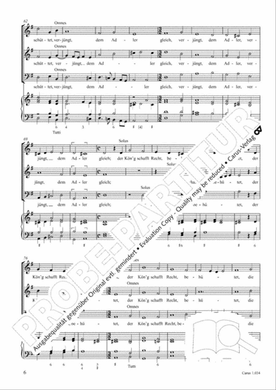 My soul, now bless thy Maker (Nun lob, mein Seel, den Herren) 3-Part scores gallery preview page 7