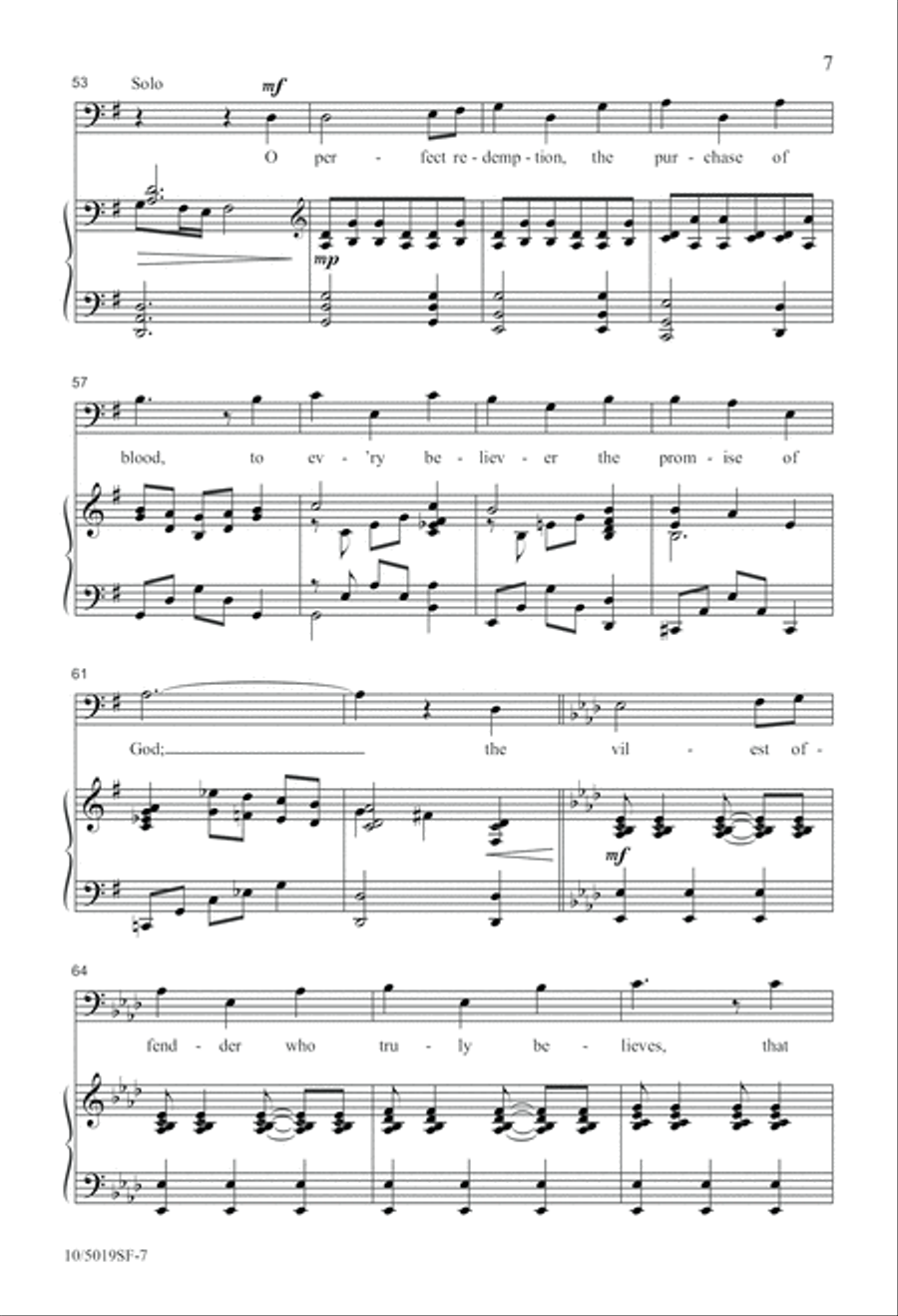 Great Things He Has Done 4-Part scores gallery preview page 7