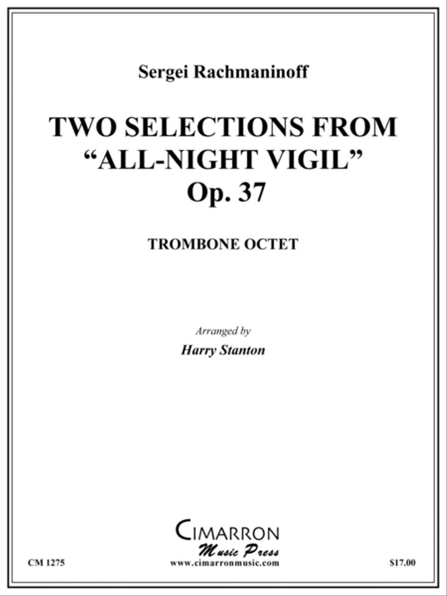 Two Selections from All Night Vigil Large Ensemble scores gallery preview page 1