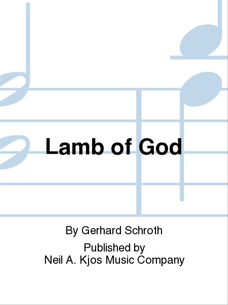 Lamb of God Lamb of God 3-Part scores gallery preview page 1