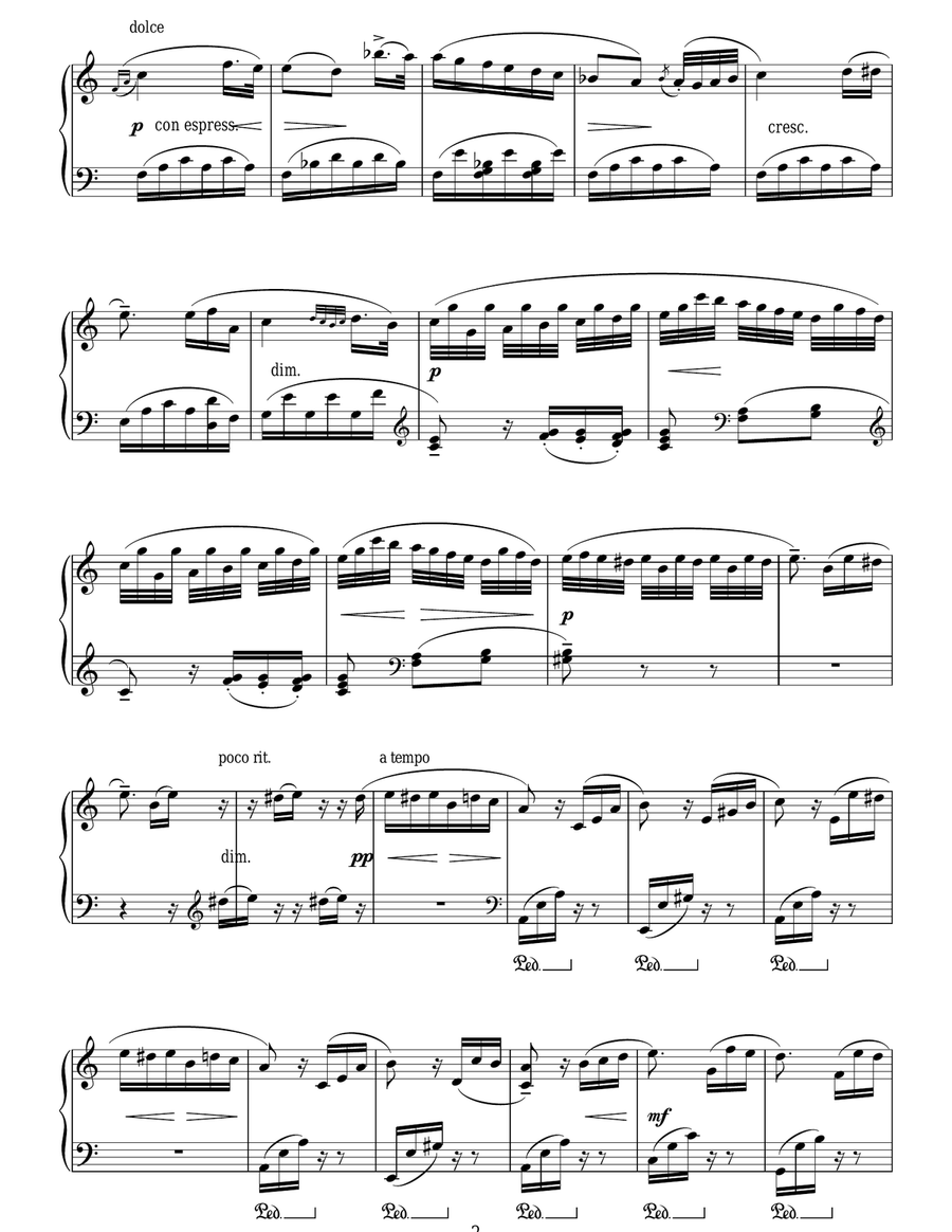 Fur Elise Fur Elise Piano Solo scores gallery preview page 2