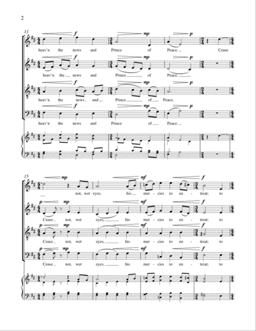 Drop, drop, slow tears 4-Part scores gallery preview page 3
