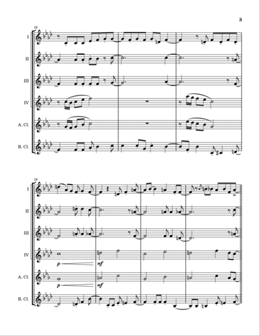 I Heard It Through The Grapevine Clarinet Quintet scores gallery preview page 4