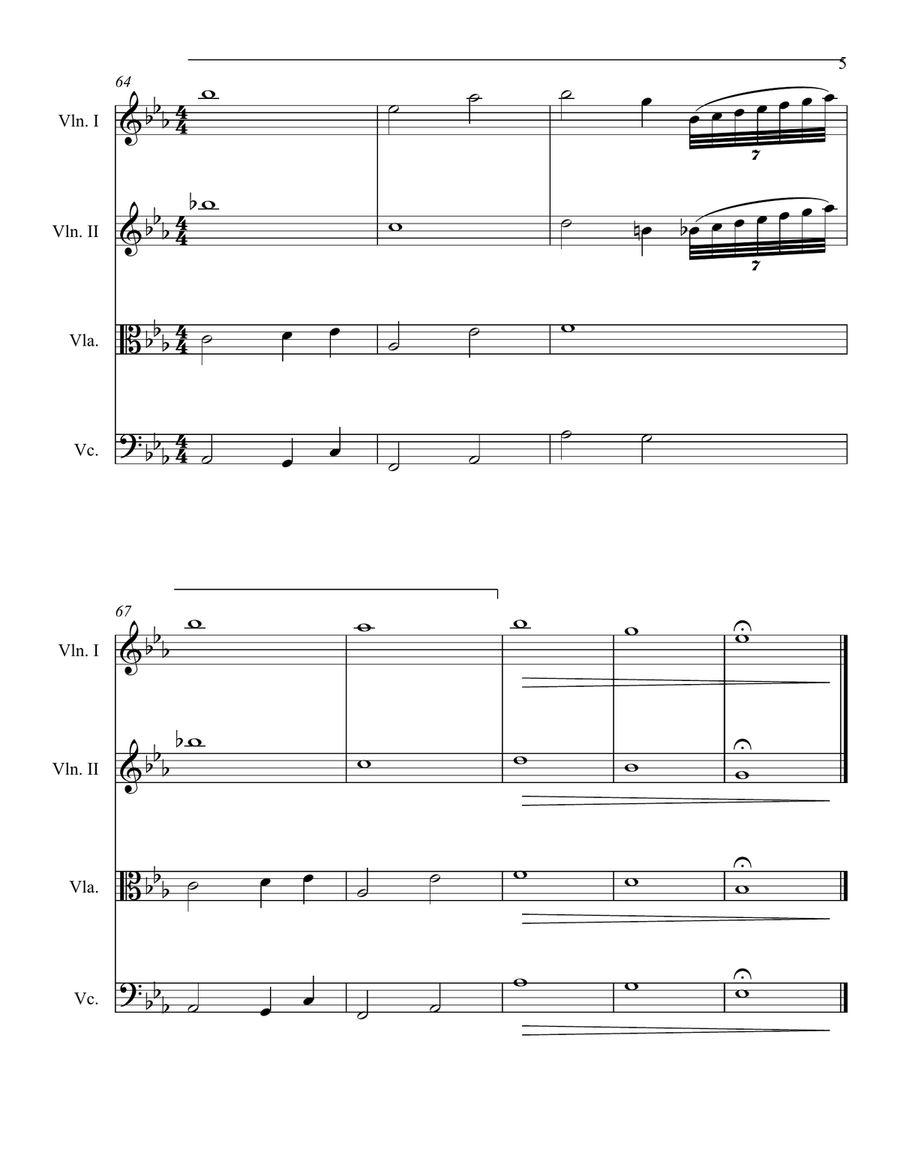 Chasing Pavements String Quartet scores gallery preview page 5