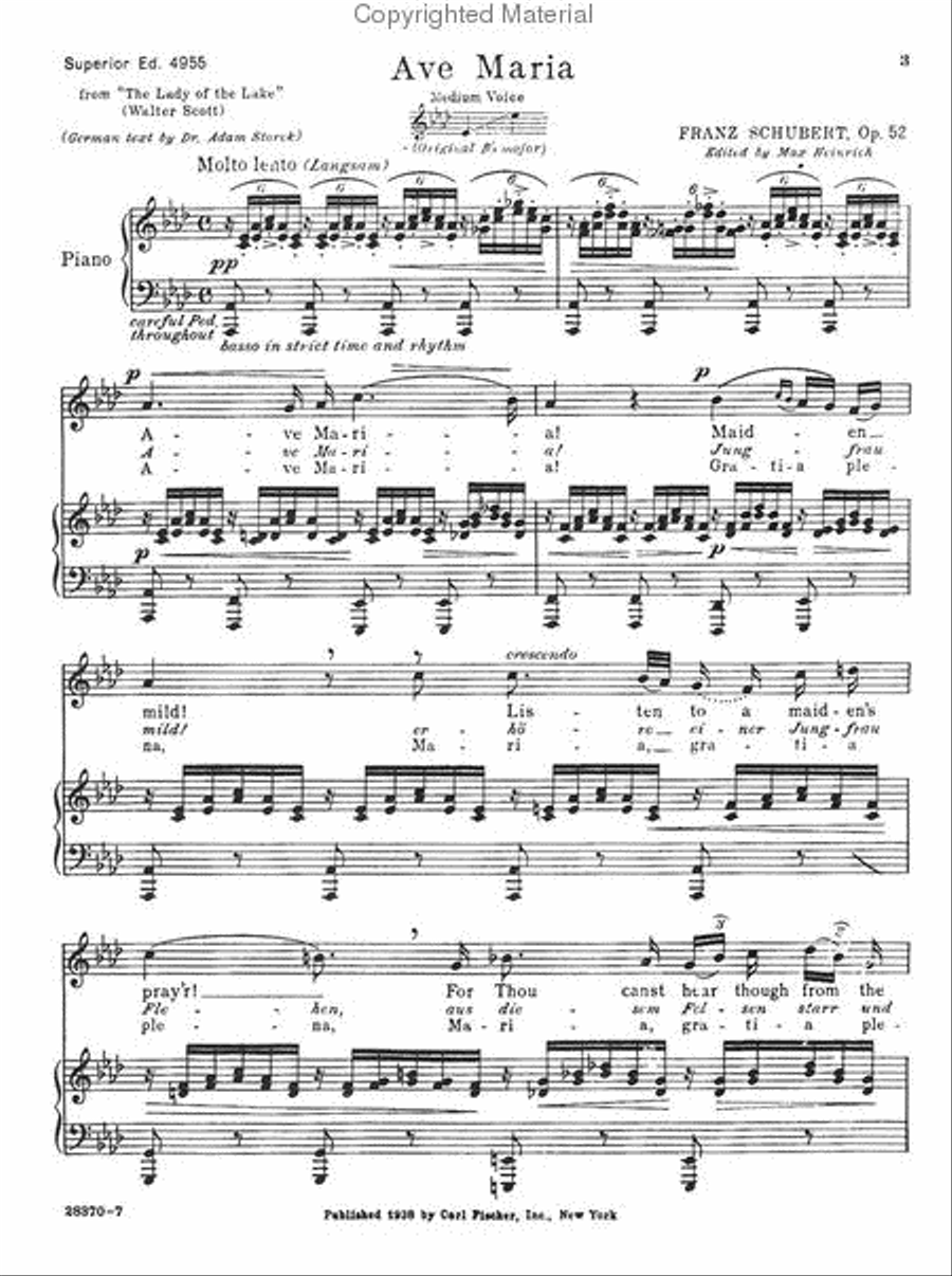 Ave Maria Ave Maria Voice scores gallery preview page 2