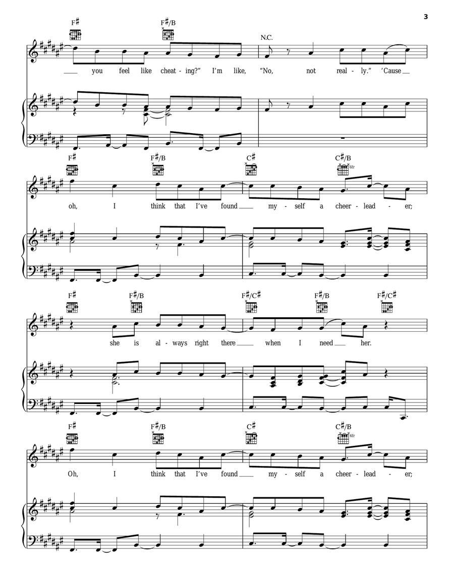 Cheerleader A Cappella scores gallery preview page 3
