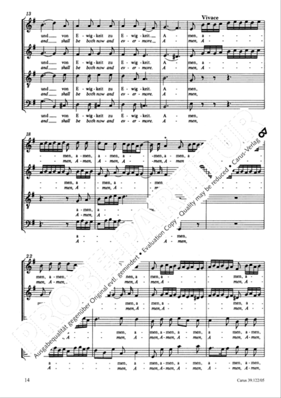 All my spirit exalts (With my spirit I praise the Lord) 4-Part scores gallery preview page 15