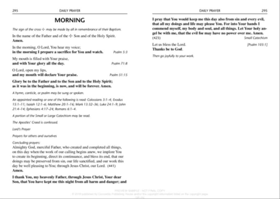Lutheran Service Book: Psalms and Hymns Pocket Edition Choir scores gallery preview page 10