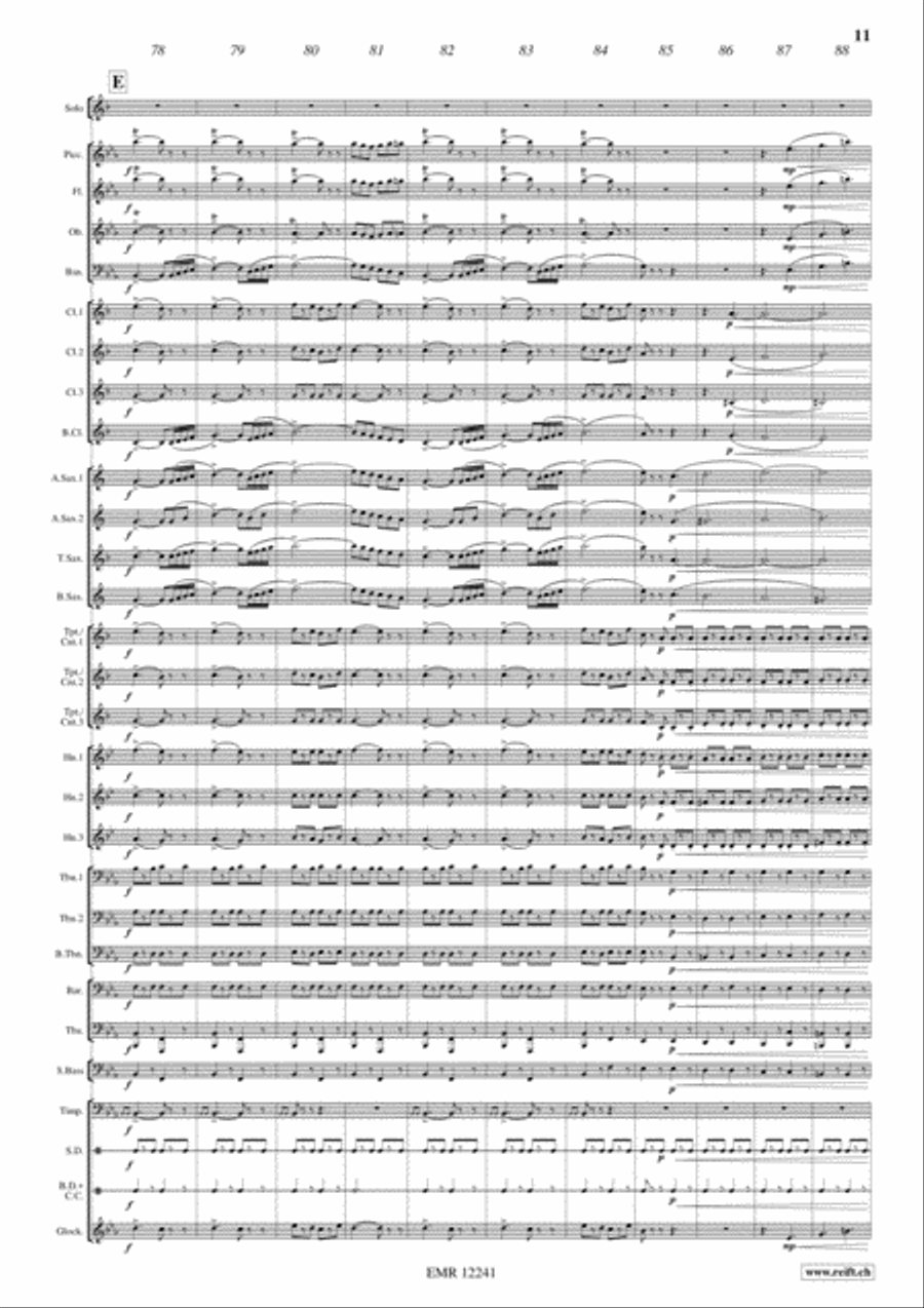 Napoli Concert Band scores gallery preview page 11