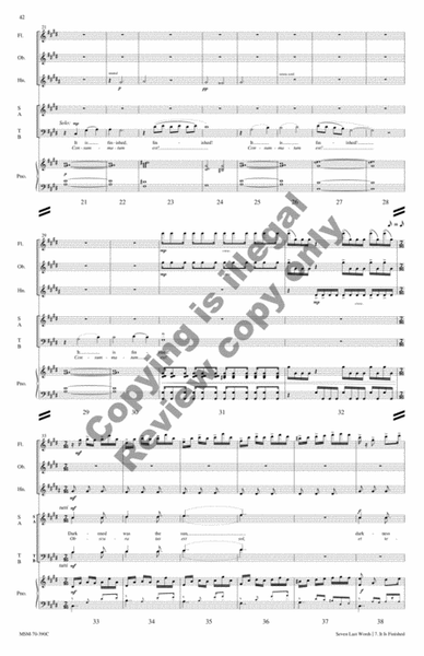 Seven Last Words (Septem Ultima Verba) (Chamber Ensemble Score)