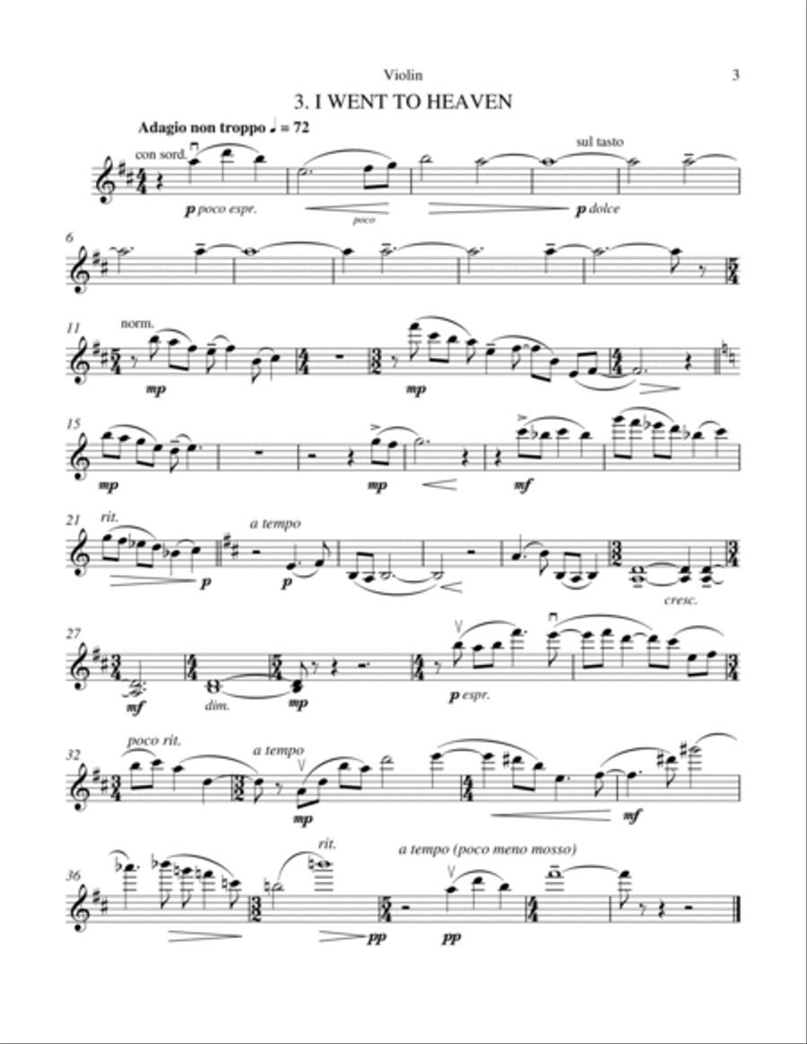 Flowers of the Soul (Violin) Violin Solo scores gallery preview page 3
