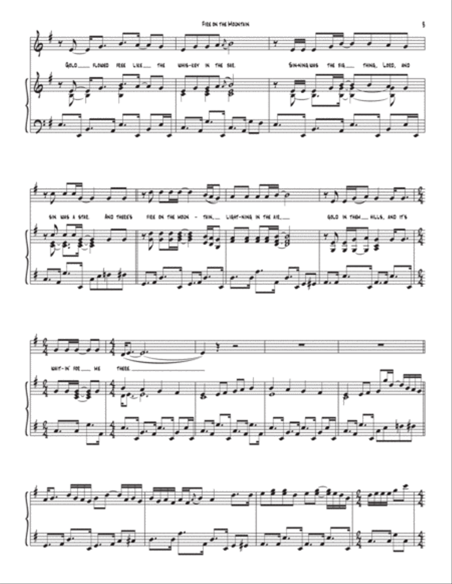 Fire On The Mountain Voice scores gallery preview page 3