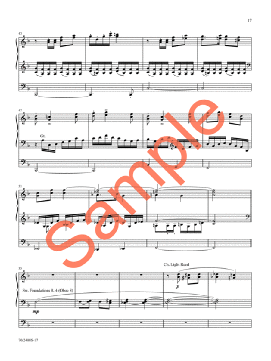 A Thousand Tongues Organ Solo scores gallery preview page 15