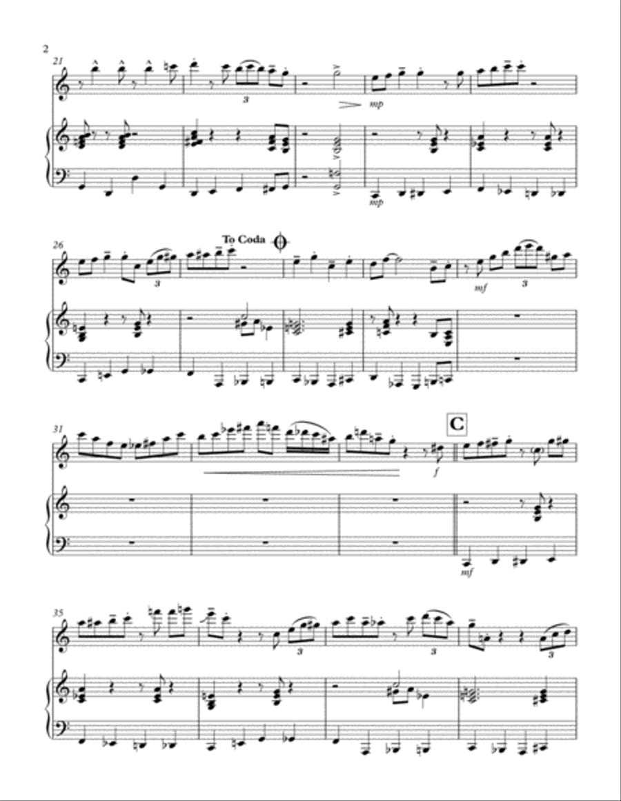 Santa Claus Is Comin' To Town Santa Claus Is Comin' To Town Flute Solo scores gallery preview page 2