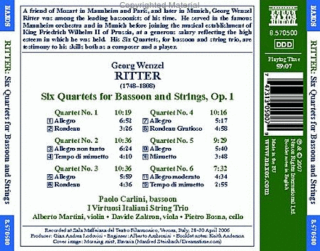 Six Quartets for Bassoon and S image number null