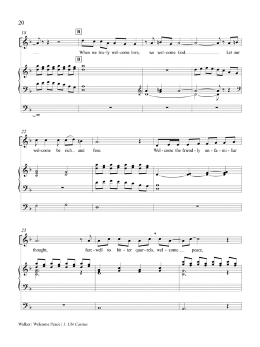 Welcome Peace High Voice scores gallery preview page 3