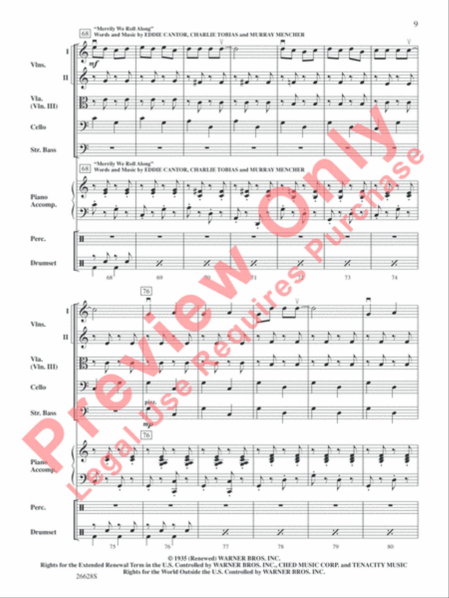 Looney Tunes String Orchestra scores gallery preview page 10