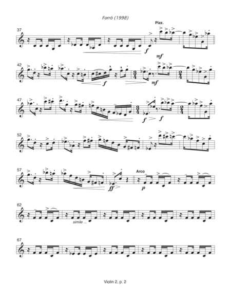 Forró (1998) violin 2 part