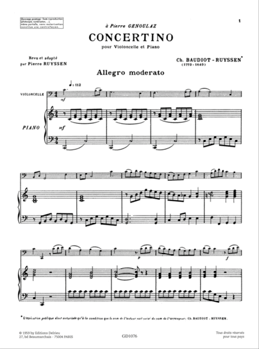 Concertino Piano Accompaniment scores gallery preview page 2