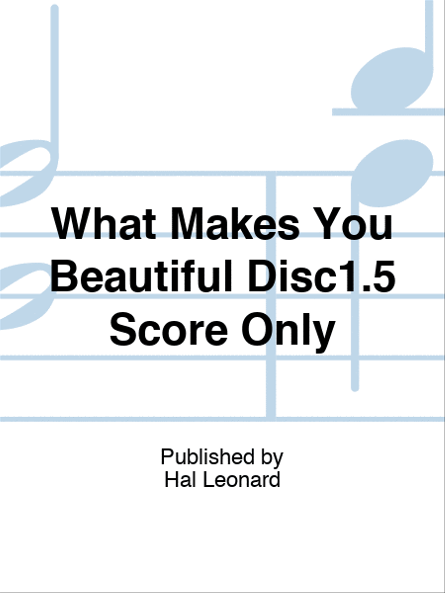 What Makes You Beautiful Disc1.5 Score Only