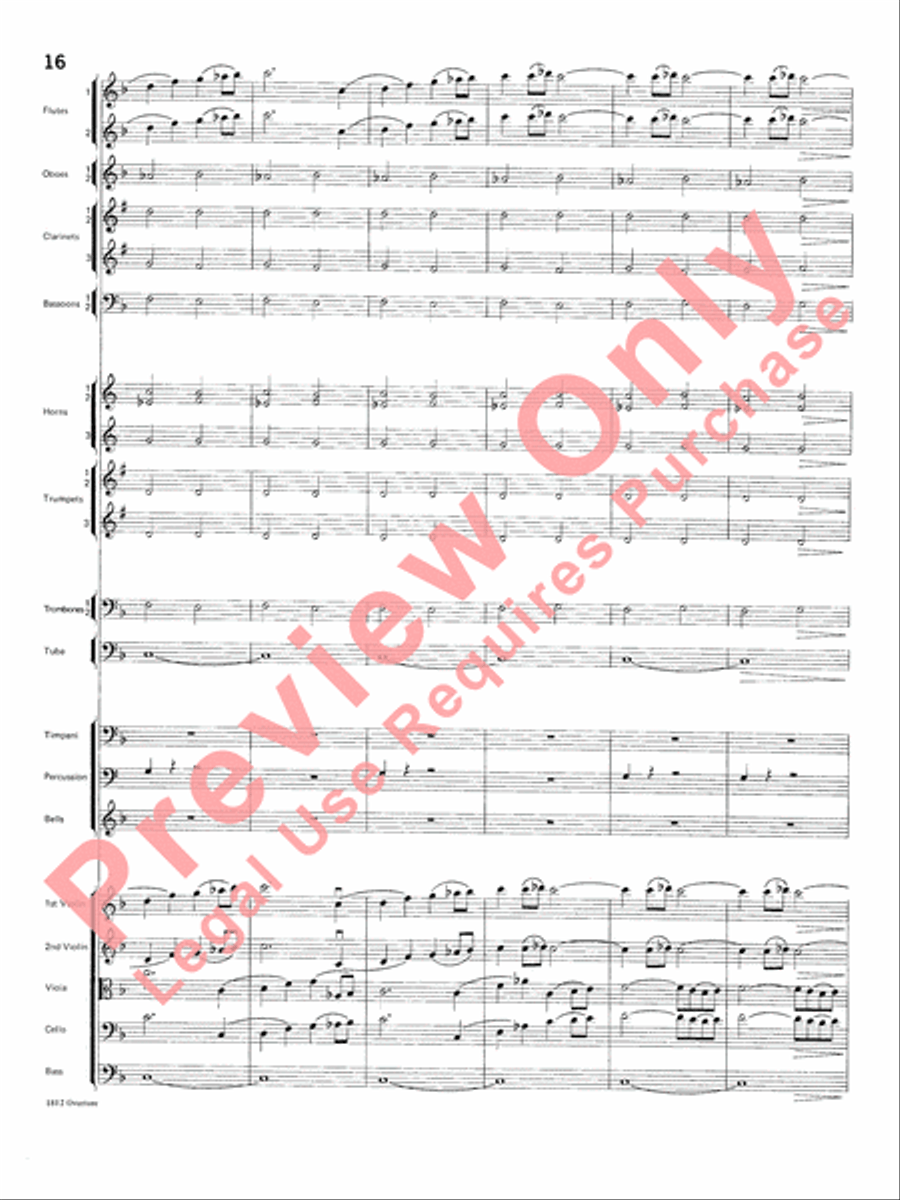 Overture 1812 Overture 1812 Full Orchestra scores gallery preview page 17