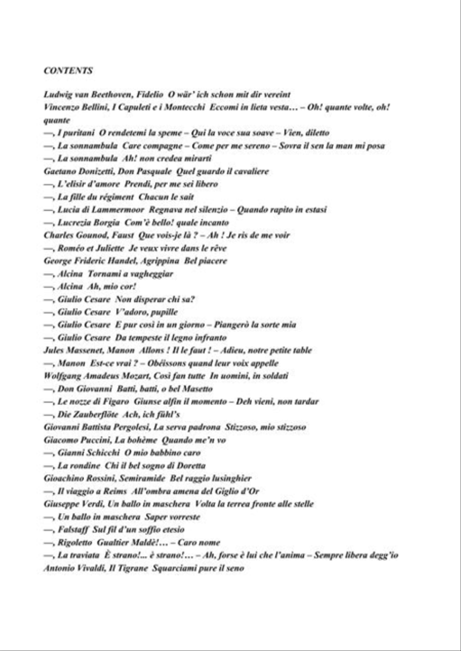 Ricordi Opera Anthology: Soprano, Volume 1 Voice scores gallery preview page 4