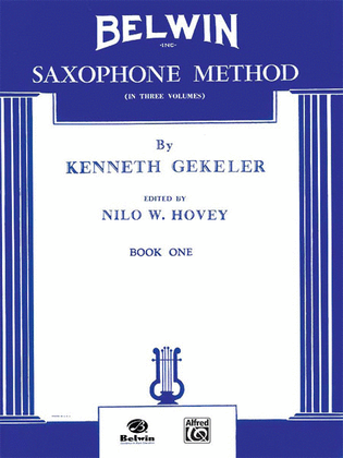 Belwin Saxophone Method, Book 1