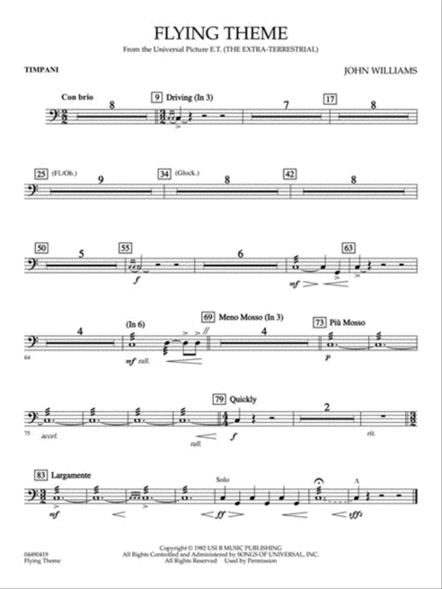 Flying Theme (from E.T.: The Extra-Terrestrial) Full Orchestra scores gallery preview page 7