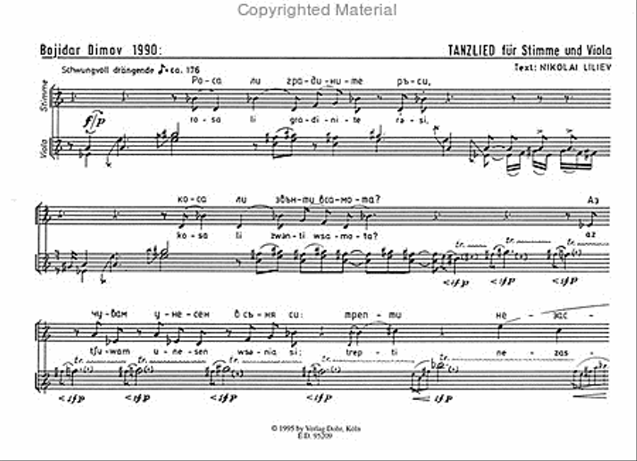 Tanzlied für Sopran und Viola (1990) Viola Solo scores gallery preview page 2