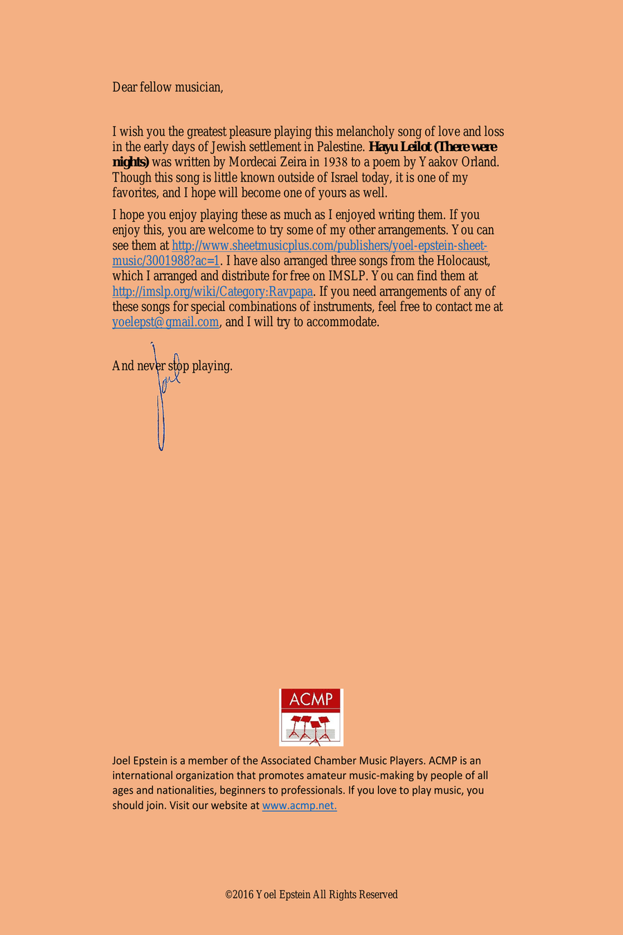 Hayu Leilot - Israeli folksong for string quartet String Quartet scores gallery preview page 2