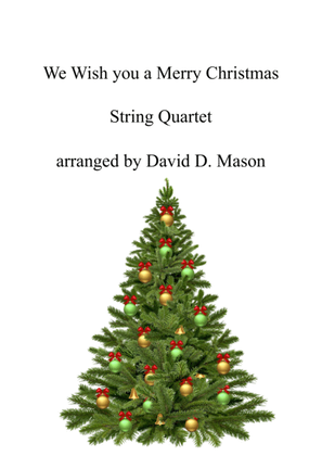 Book cover for We Wish you a Merry Christmas, String Quartet
