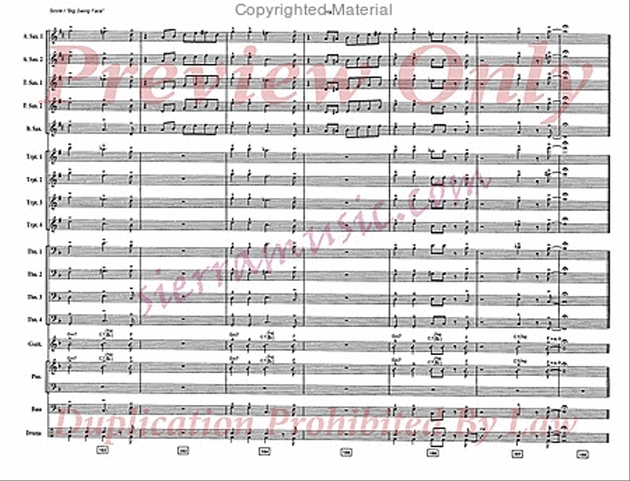 Big Swing Face Jazz Ensemble scores gallery preview page 20