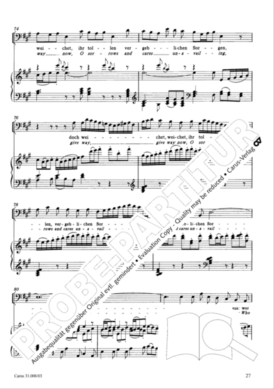 O my God, when shall I perish (Liebster Gott, wenn werd ich sterben) 4-Part scores gallery preview page 32