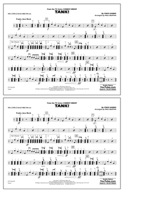Tank! (from Cowboy Bebop) (arr. Murtha) - Multiple Bass Drums