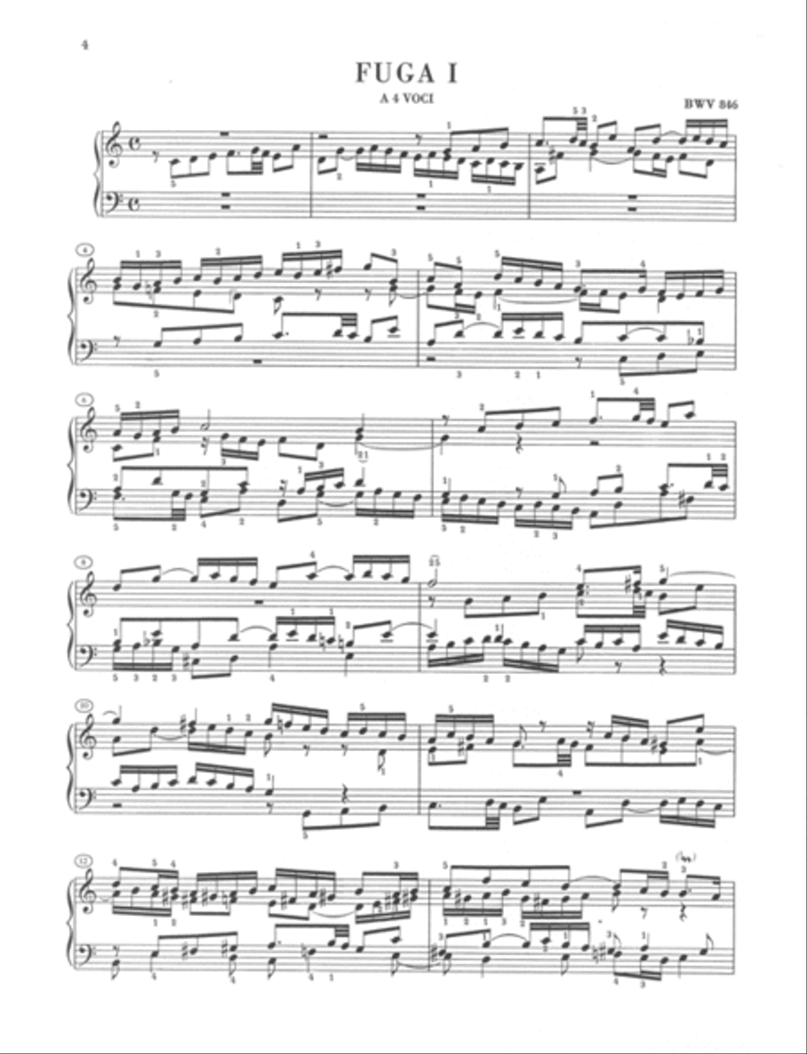 The Well-Tempered Clavier - Book I, BWV 846-869