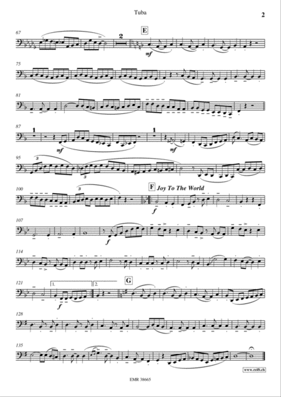 Come Little Children Tuba scores gallery preview page 3