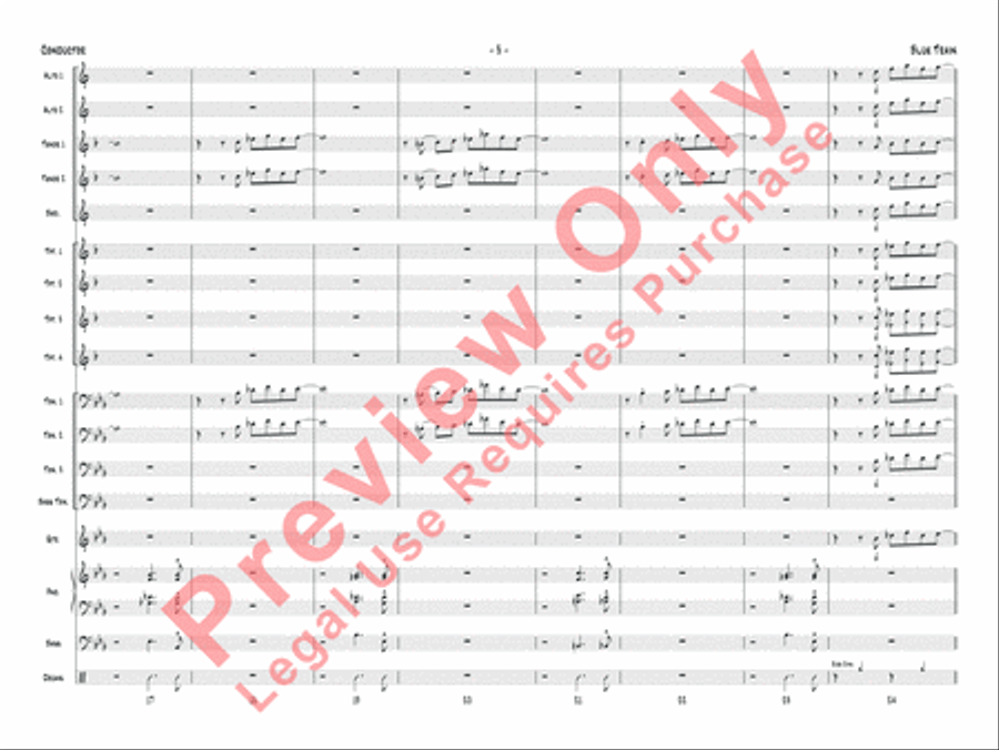 Blue Train Blue Train Jazz Ensemble scores gallery preview page 6