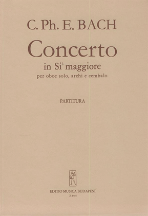 Concerto In Sib Maggiore Per Oboe, Archi E Czalo