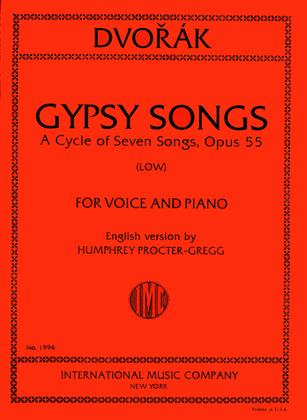 Book cover for Gypsy Songs. A Cycle Of 7 Songs, Opus 55: Low
