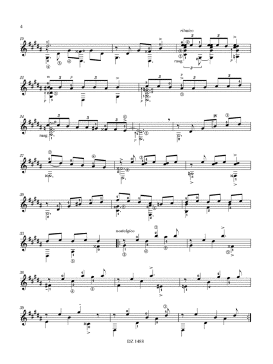 ¡Libre como el aire! Classical Guitar scores gallery preview page 4