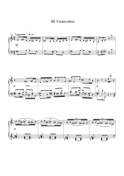 Tres Danzas Sencillas for Piano