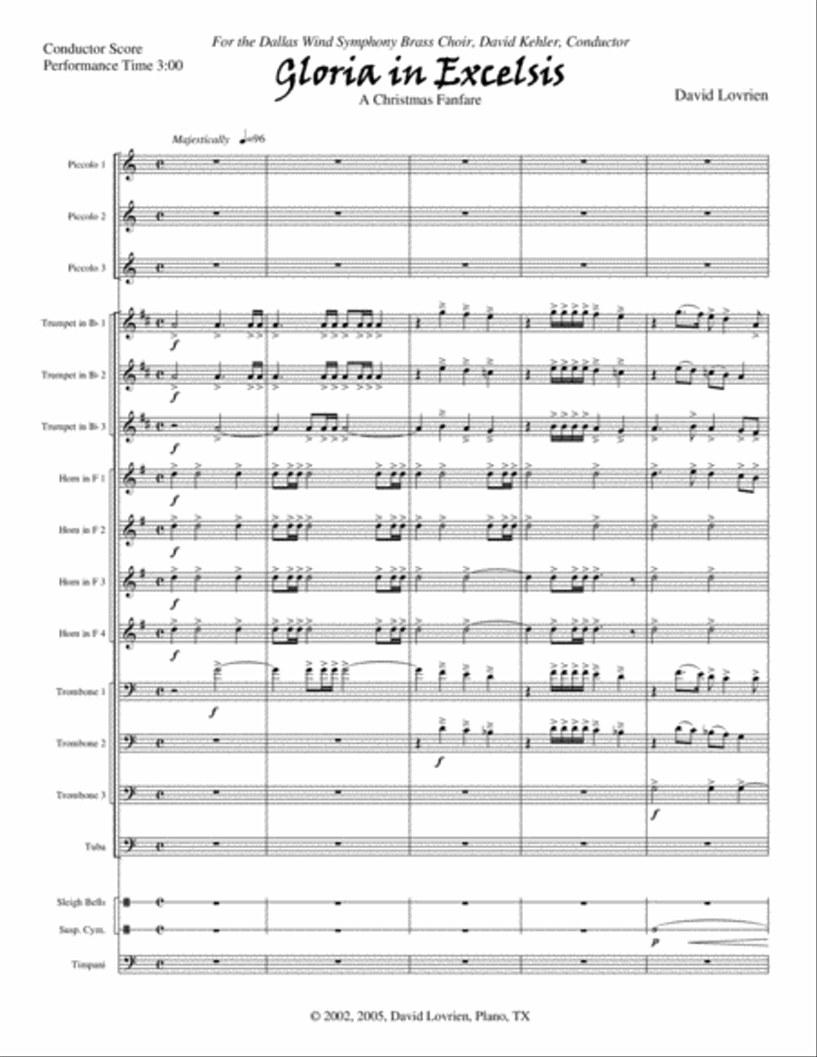 Gloria In Excelsis Brass Ensemble scores gallery preview page 2