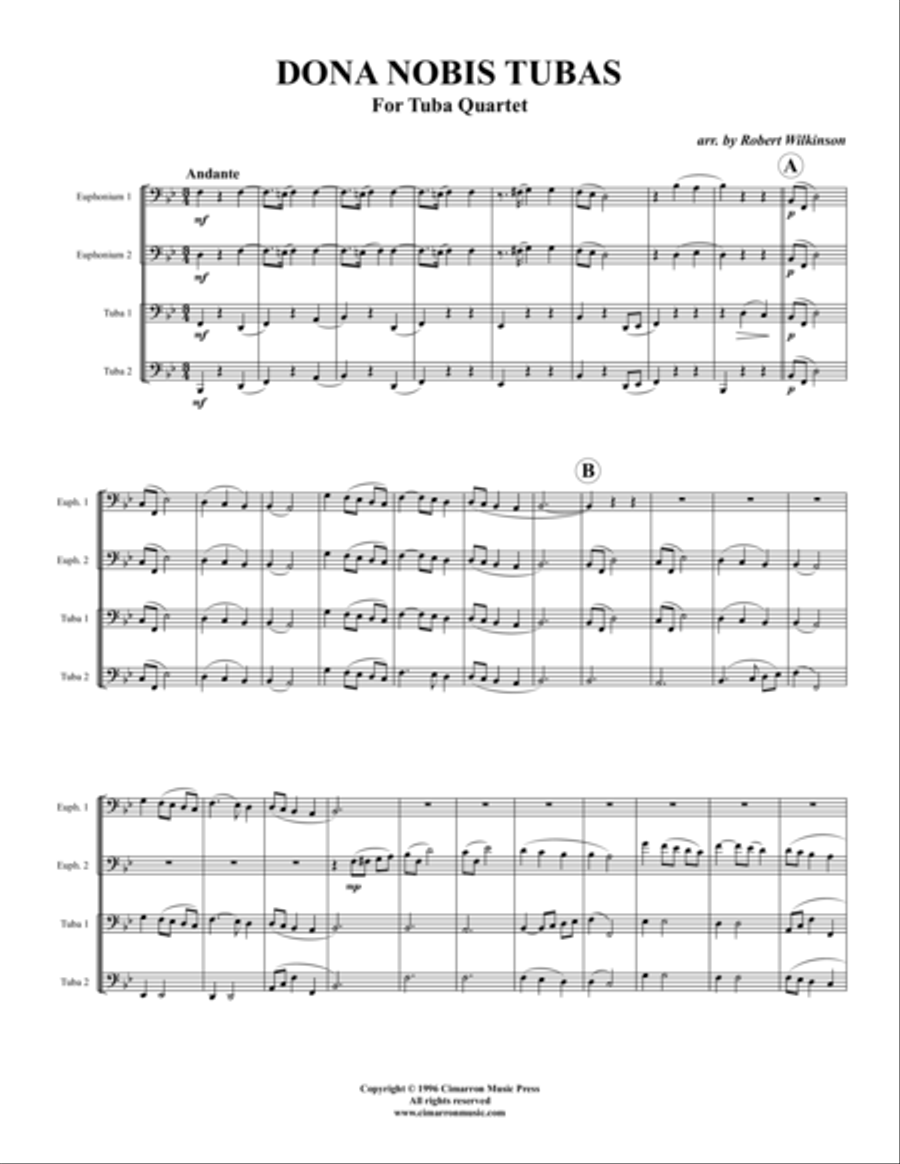 Dona Nobis Tubas EETT scores gallery preview page 1