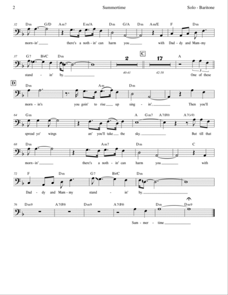 Summertime Voice scores gallery preview page 2