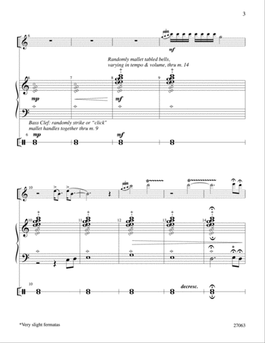 All Nature Sings Handbell Choir scores gallery preview page 3
