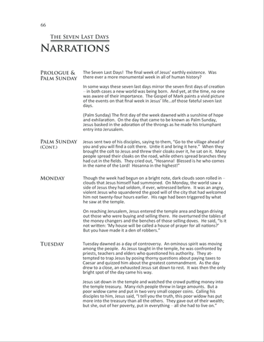 The Seven Last Days 4-Part scores gallery preview page 69
