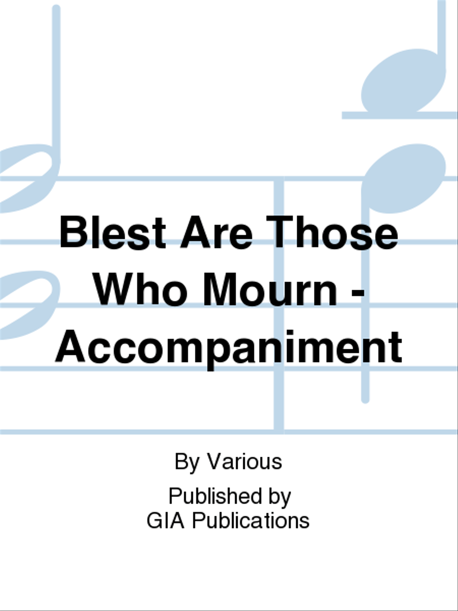 Blest Are Those Who Mourn - Accompaniment edition Guitar scores gallery preview page 1